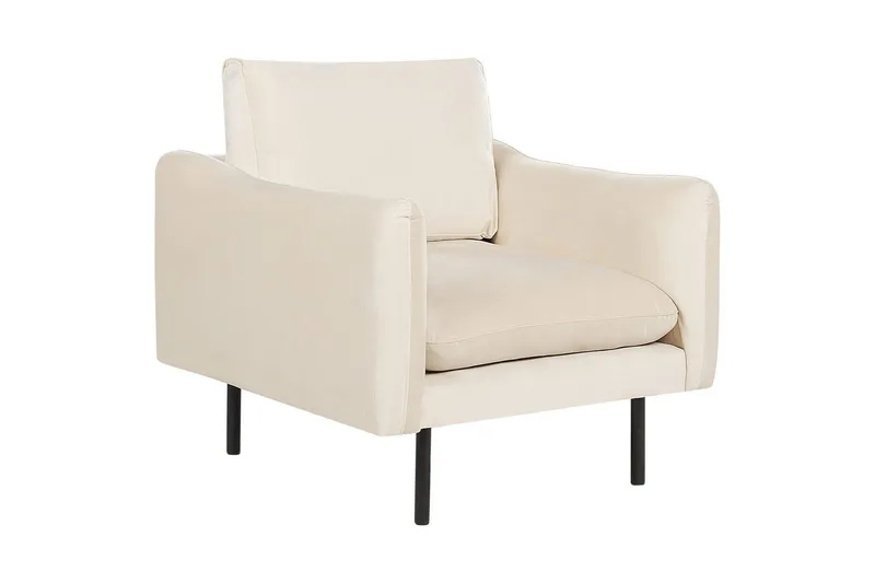 Soffgrupp Vinterbro Ljusbeige/svart, Sammet - Ljusbeige/svart, Sammet - Möbler - Vardagsrum - Soffgrupper