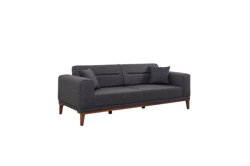 Wyong Soffgrupp 3-sits Soffa + Fåtölj - Antracit - Möbler - Vardagsrum - Soffgrupper