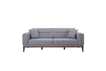 Wyong Soffgrupp 3-sits Soffa + Fåtölj - Grå - Möbler - Vardagsrum - Soffgrupper