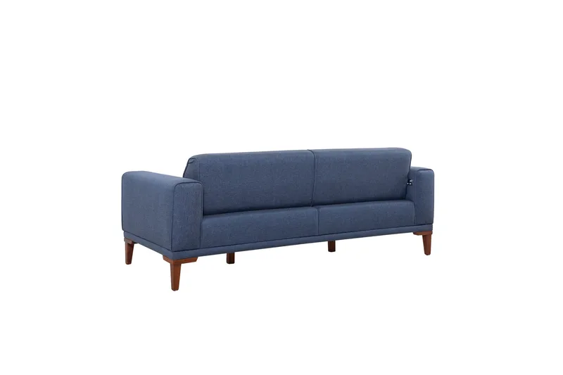 Wyong Soffgrupp 3-sits Soffa + Fåtölj - Mörkblå - Möbler - Vardagsrum - Soffgrupper