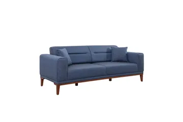 Wyong Soffgrupp 3-sits Soffa + Fåtölj - Mörkblå - Möbler - Vardagsrum - Soffgrupper