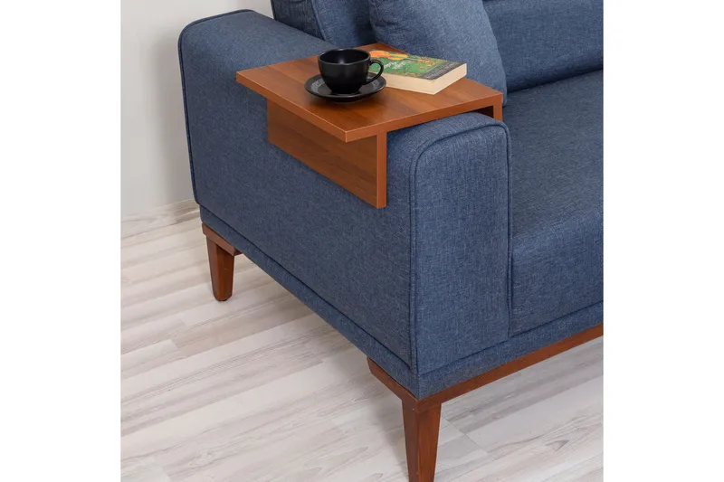 Wyong Soffgrupp 3-sits Soffa + Fåtölj - Mörkblå - Möbler - Vardagsrum - Soffgrupper
