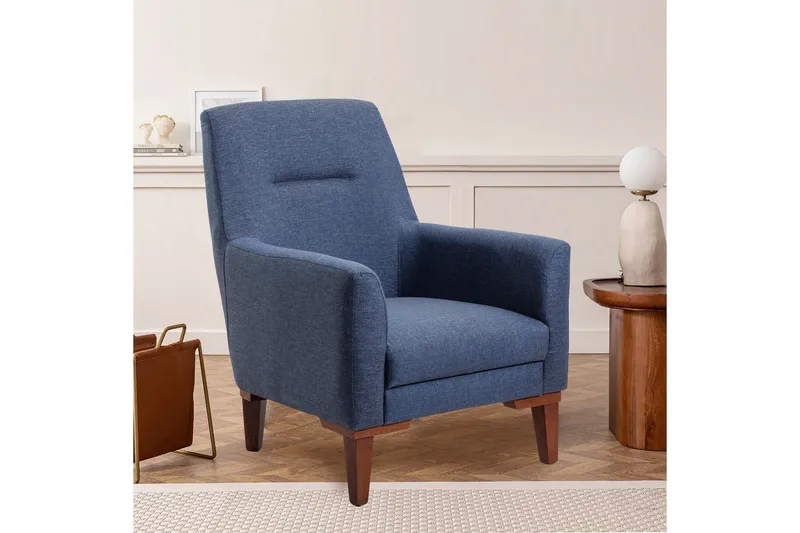 Wyong Soffgrupp 3-sits Soffa + Fåtölj - Mörkblå - Möbler - Vardagsrum - Soffgrupper
