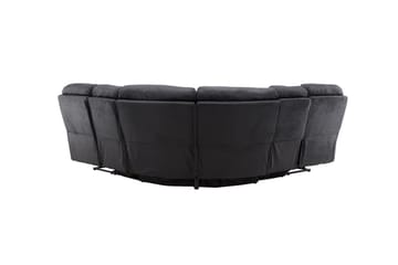 Saranda 5-sits L-formad Hörnsoffa med Recliner i Konstläder - Svart - Möbler - Vardagsrum - Soffor - Reclinersoffor & Biosoffor