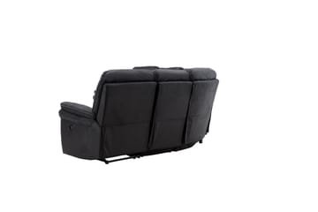 Saranda 5-sits L-formad Hörnsoffa med Recliner i Konstläder - Svart - Möbler - Vardagsrum - Soffor - Reclinersoffor & Biosoffor
