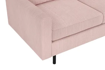 Peppe 3-sits Vändbar L-formad Divansoffa i Manchester - Rosa - Möbler - Vardagsrum - Soffor - Divansoffa & schäslong
