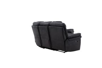 Saranda 5-sits L-formad Hörnsoffa med Recliner i Konstläder - Svart - Möbler - Vardagsrum - Soffor - Reclinersoffor & Biosoffor