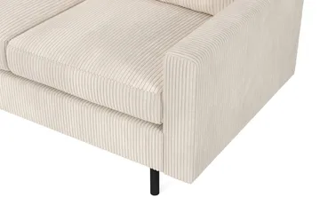 Peppe 4-sits Vänstervänd L-formad Schäslongsoffa i Manchester - Beige - Möbler - Vardagsrum - Soffor - Divansoffa & schäslong
