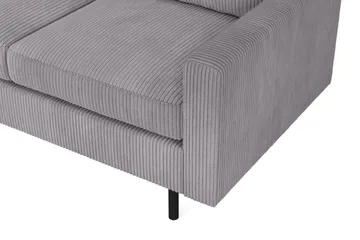 Peppe 4-sits Vänstervänd L-formad Schäslongsoffa i Manchester - Mörkgrå - Möbler - Vardagsrum - Soffor - Divansoffa & schäslong
