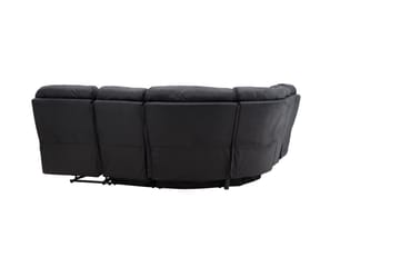 Saranda 5-sits L-formad Hörnsoffa med Recliner i Konstläder - Svart - Möbler - Vardagsrum - Soffor - Reclinersoffor & Biosoffor