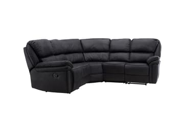 Saranda 5-sits L-formad Hörnsoffa med Recliner i Konstläder - Svart - Möbler - Vardagsrum - Soffor - Reclinersoffor & Biosoffor