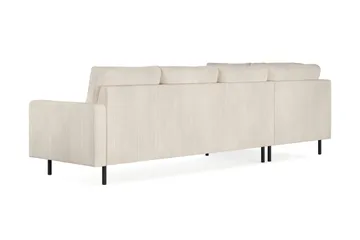 Peppe 4-sits Vänstervänd L-formad Schäslongsoffa i Manchester - Beige - Möbler - Vardagsrum - Soffor - Divansoffa & schäslong