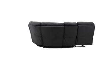 Saranda 5-sits L-formad Hörnsoffa med Recliner i Konstläder - Svart - Möbler - Vardagsrum - Soffor - Reclinersoffor & Biosoffor