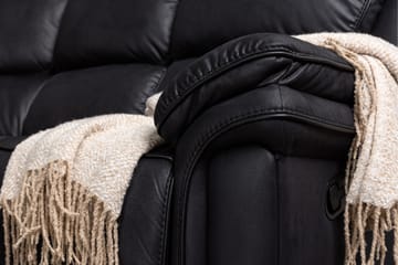 Saranda 5-sits L-formad Hörnsoffa med Recliner i Konstläder - Svart - Möbler - Vardagsrum - Soffor - Reclinersoffor & Biosoffor