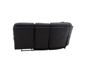 Saranda 5-sits L-formad Hörnsoffa med Recliner i Konstläder - Svart - Möbler - Vardagsrum - Soffor - Reclinersoffor & Biosoffor