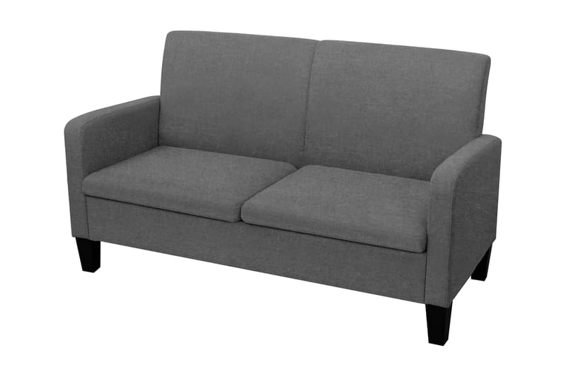 2-sitssoffa 135x65x76 cm mörkgrå - Grå - 2-sits soffor