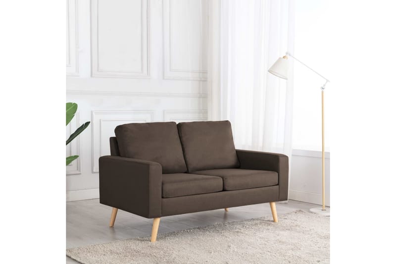 2-sitssoffa brun tyg - Brun - Möbler - Vardagsrum - Soffor - 2-sits soffor