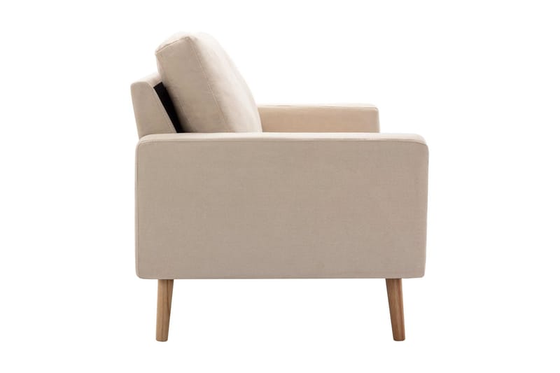 2-sitssoffa gräddvit tyg - Vit - Möbler - Vardagsrum - Soffor - 2-sits soffor