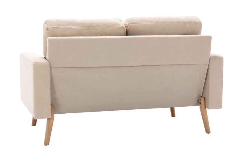 2-sitssoffa gräddvit tyg - Vit - Möbler - Vardagsrum - Soffor - 2-sits soffor