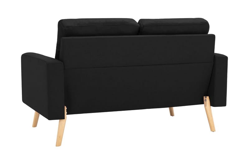 2-sitssoffa svart tyg - Svart - 2-sits soffor