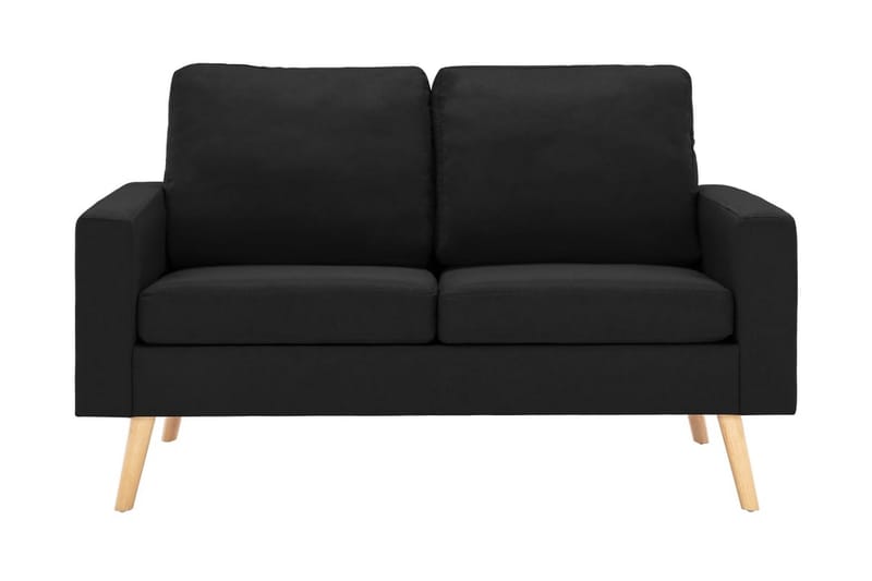 2-sitssoffa svart tyg - Svart - 2-sits soffor