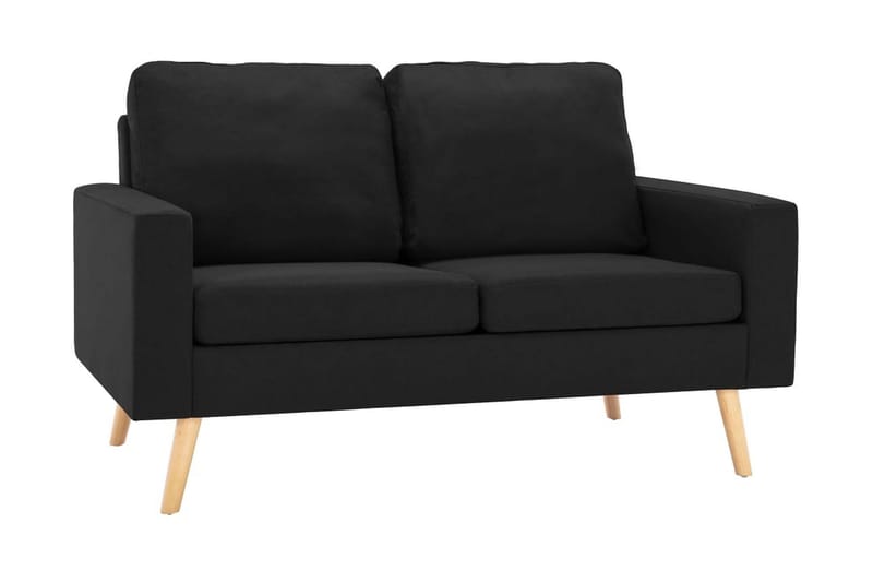 2-sitssoffa svart tyg - Svart - 2-sits soffor