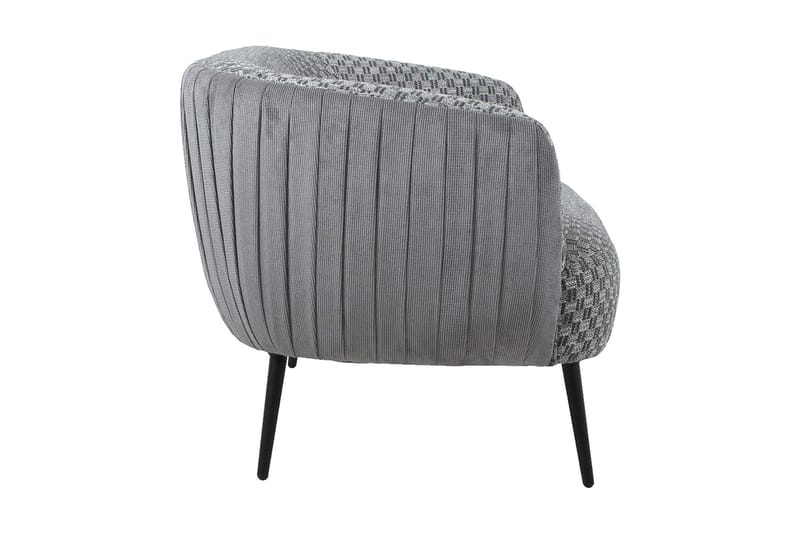 Accent 2-sits Djup Soffa i Tyg med Metallben - Grå - Möbler - Vardagsrum - Soffor - 2-sits soffor