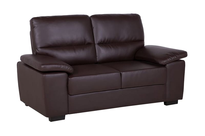 Adlyn 2-sits Soffa 156 cm i Konstläder, Brun