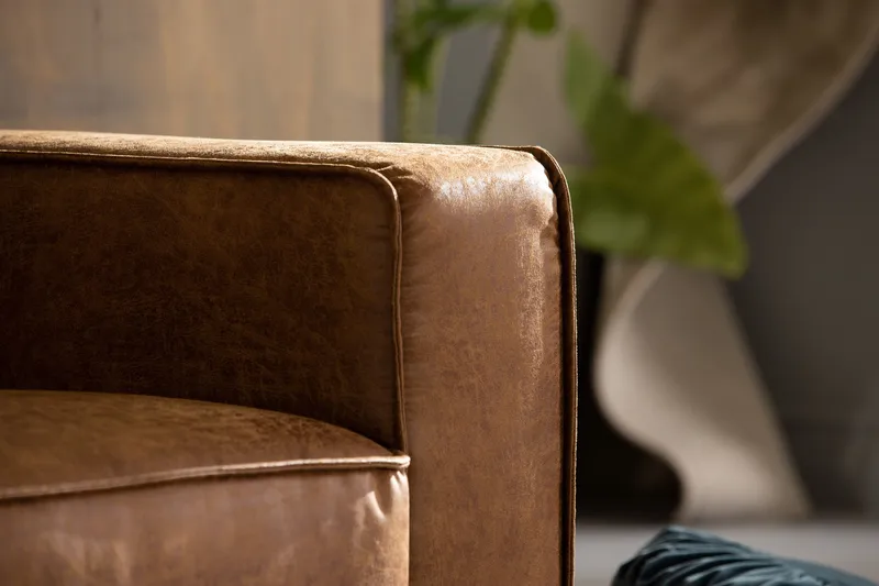 Akron 2-sits Soffa Bondedläder - Brun - Möbler - Vardagsrum - Soffor - 2-sits soffor