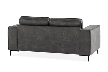 Akron 2-sits Soffa Bondedläder - Mörkgrå - Möbler - Vardagsrum - Soffor - 2-sits soffor