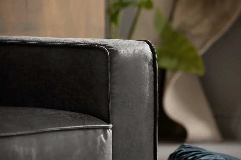 Akron 2-sits Soffa Bondedläder - Mörkgrå - Möbler - Vardagsrum - Soffor - 2-sits soffor