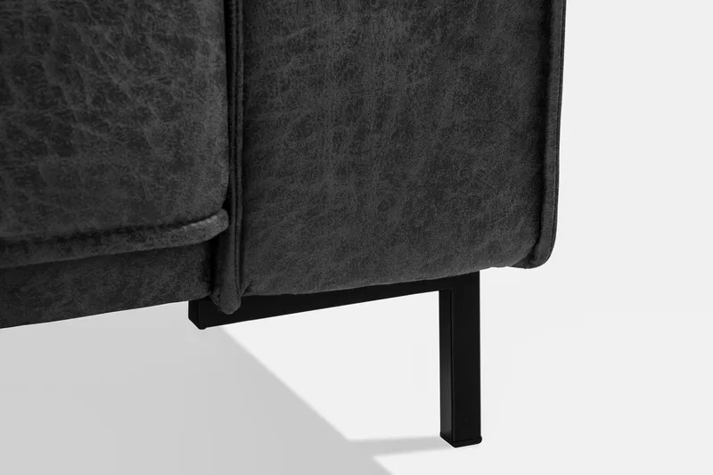 Akron 2-sits Soffa Bondedläder - Mörkgrå - Möbler - Vardagsrum - Soffor - 2-sits soffor