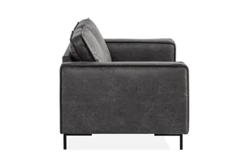 Akron 2-sits Soffa Bondedläder - Mörkgrå - Möbler - Vardagsrum - Soffor - 2-sits soffor