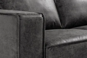 Akron 2-sits Soffa Bondedläder - Mörkgrå - Möbler - Vardagsrum - Soffor - 2-sits soffor