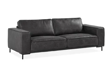 Akron 2,5-sits Soffa Bondedläder - Mörkgrå - Möbler - Vardagsrum - Soffor - 2-sits soffor
