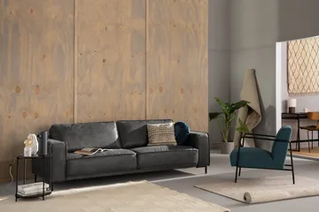 Akron 2,5-sits Soffa Bondedläder - Mörkgrå - Möbler - Vardagsrum - Soffor - 2-sits soffor