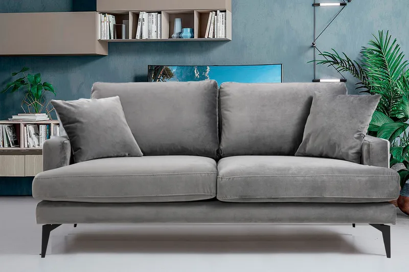 Andary 2-Sits Soffa - Grå - Möbler - Vardagsrum - Soffor - 2-sits soffor