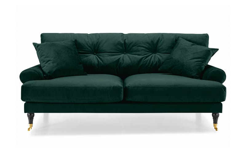 Andrew 2-sits Sammetssoffa - Grön - Möbler - Vardagsrum - Soffor - 2-sits soffor
