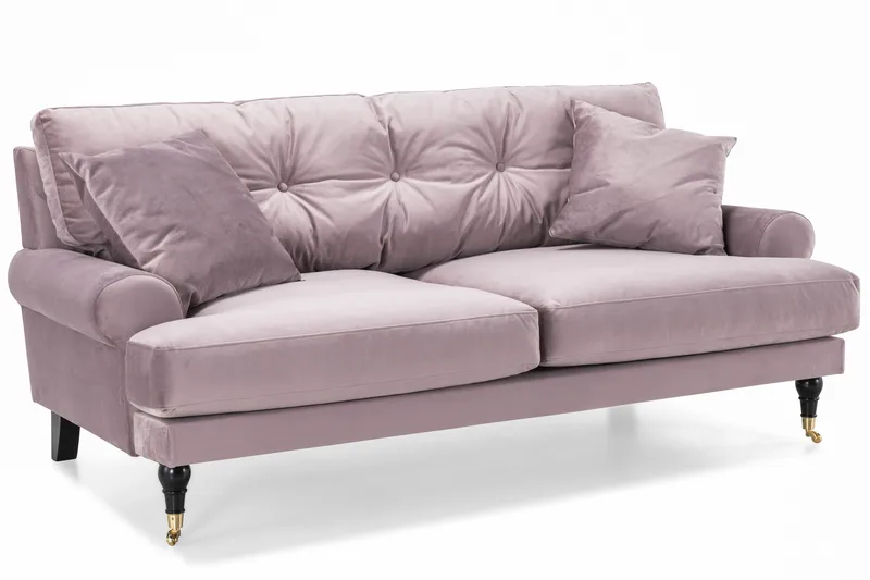 Andrew 2-sits Sammetssoffa - Lila - Möbler - Vardagsrum - Soffor - Howardsoffor