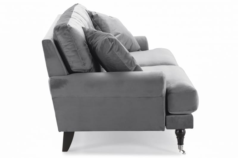 Andrew 2-sits Sammetssoffa - Ljusgrå - Möbler - Vardagsrum - Soffor - Howardsoffor