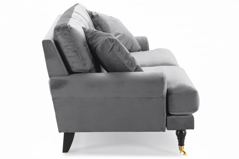 Andrew 2-sits Sammetssoffa - Ljusgrå - Möbler - Vardagsrum - Soffor - Howardsoffor