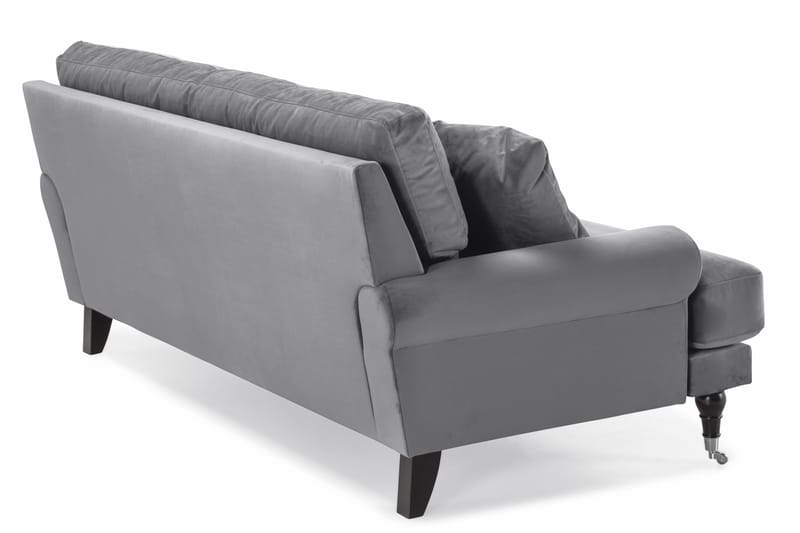Andrew 2-sits Sammetssoffa - Ljusgrå - Möbler - Vardagsrum - Soffor - Howardsoffor