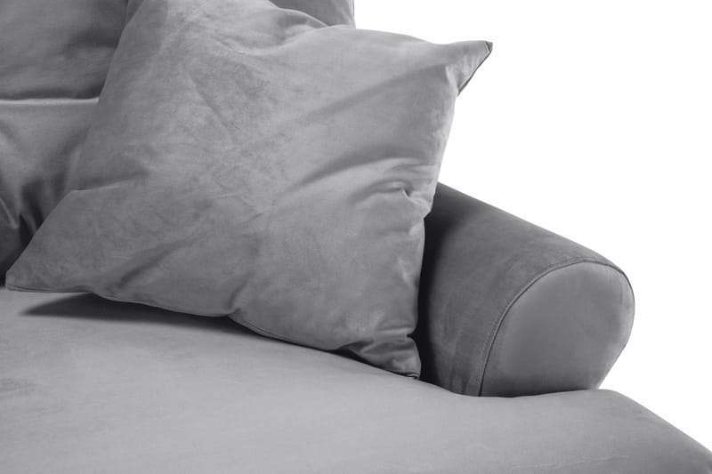 Andrew 2-sits Sammetssoffa - Ljusgrå - Möbler - Vardagsrum - Soffor - Howardsoffor