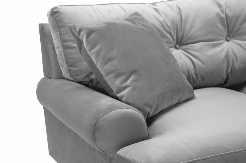 Andrew 2-sits Sammetssoffa - Ljusgrå - Möbler - Vardagsrum - Soffor - 2-sits soffor