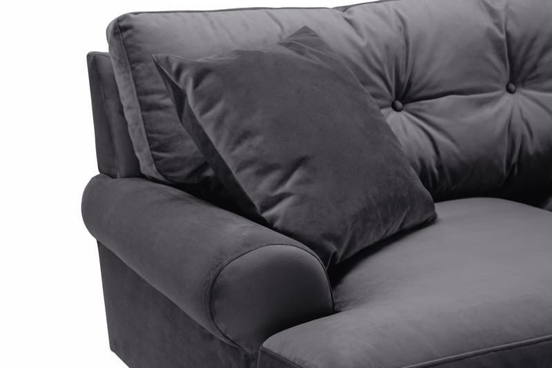 Andrew 2-sits Sammetssoffa - Mörkgrå - Möbler - Vardagsrum - Soffor - 2-sits soffor