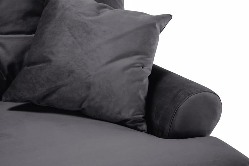 Andrew 2-sits Sammetssoffa - Mörkgrå - Möbler - Vardagsrum - Soffor - Howardsoffor