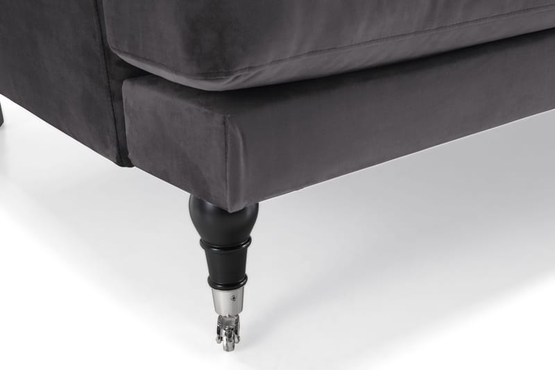 Andrew 2-sits Sammetssoffa - Mörkgrå - Möbler - Vardagsrum - Soffor - Howardsoffor