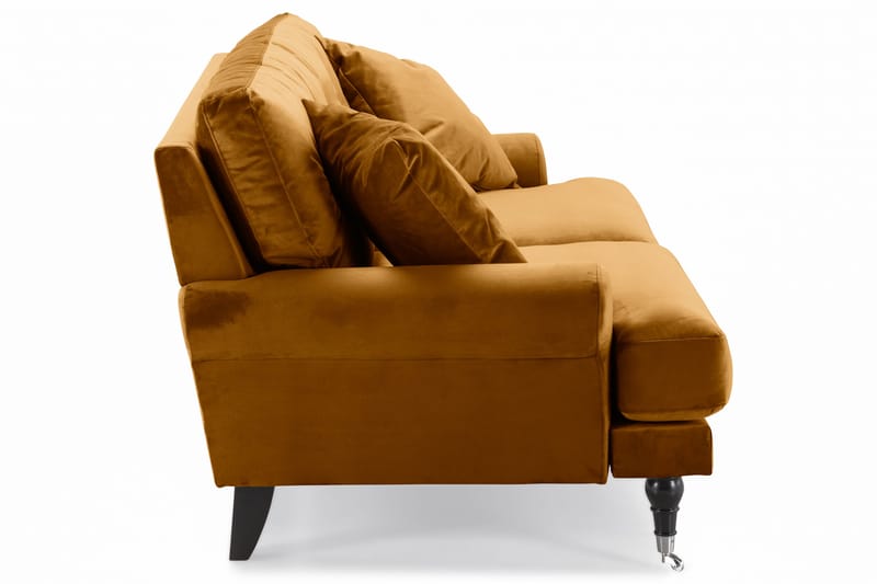 Andrew 2-sits Sammetssoffa - Mörkgul - Möbler - Vardagsrum - Soffor - Howardsoffor