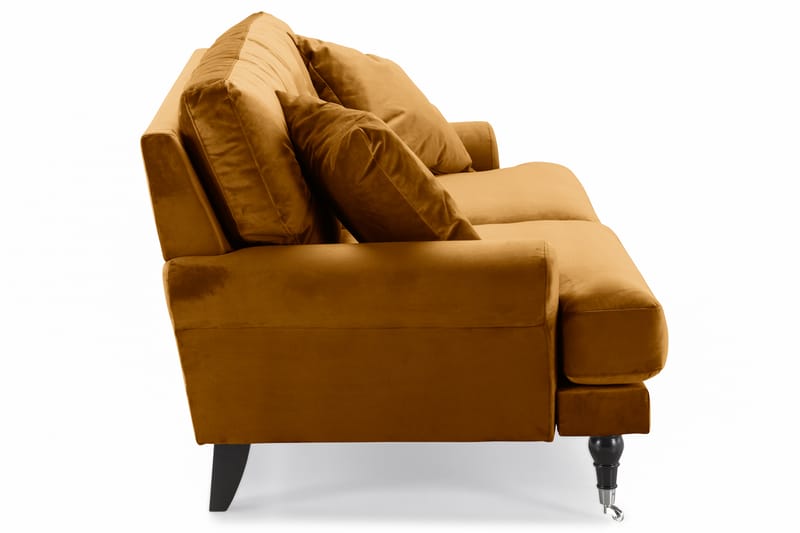 Andrew 2-sits Sammetssoffa - Mörkgul - Möbler - Vardagsrum - Soffor - 2-sits soffor