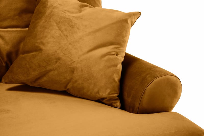 Andrew 2-sits Sammetssoffa - Mörkgul - Möbler - Vardagsrum - Soffor - Howardsoffor